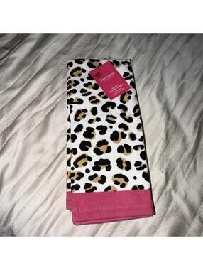 Juicy Couture Leopard Print Cotton Kitchen Towels Set of 2, 18 x 28 in